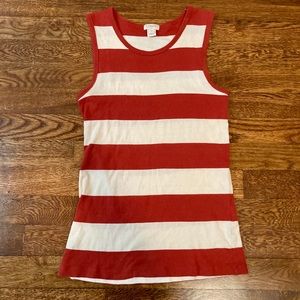 Nautical sailor striped patriot beach tank